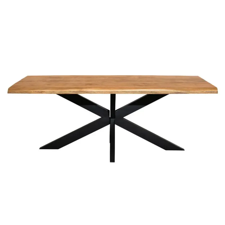 StarFurn Eettafel Rechthoek Naturel Hout - 300x100x76cm - Denver