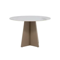 Fjôrd Eettafel Rond - Beige Steen - 110x110x75cm - Bootcut