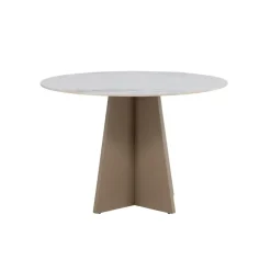Fjôrd Eettafel Rond - Beige Steen - 110x110x75cm - Bootcut