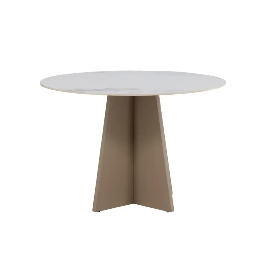 Fjôrd Eettafel Rond - Beige Steen - 110x110x75cm - Bootcut