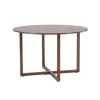 Fjôrd Eettafel Rond - Walnoot MDF - 120x120x75cm - Durango