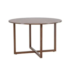Fjôrd Eettafel Rond - Walnoot MDF - 120x120x75cm - Durango