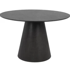 Ronde Eettafels-Giga Meubel Eettafel Rond - Zwart - 120x120x75cm - 2-4 Personen - Fynn