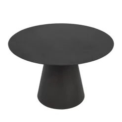 Ronde Eettafels-Giga Meubel Eettafel Rond - Zwart - 120x120x75cm - 2-4 Personen - Fynn