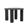 Fjôrd Eettafel Rond - Zwart - 120x120x75cm - Juno