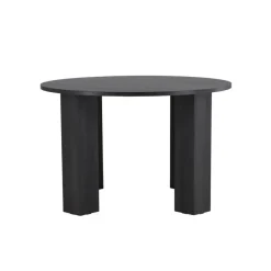 Fjôrd Eettafel Rond - Zwart - 120x120x75cm - Juno