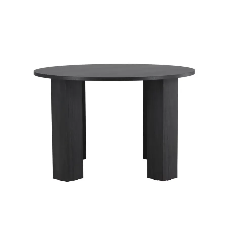 Fjôrd Eettafel Rond - Zwart - 120x120x75cm - Juno
