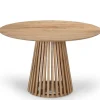 Ronde Eettafels-Giga Meubel Eettafel Rond Ø120cm - Naturel Acaciahout - 2-4 Personen - Seppe