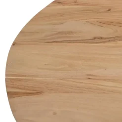 Ronde Eettafels-Giga Meubel Eettafel Rond Ø120cm - Naturel Acaciahout - 2-4 Personen - Seppe