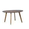 Ronde Eettafels-Giga Meubel Eettafel Rond 130cm - Naturel - Mangohout - Tafel Oslo