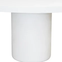 Ronde Eettafels-Giga Meubel Eettafel Rond 150cm - Wit Eco Composiet - Betonlook - Eden