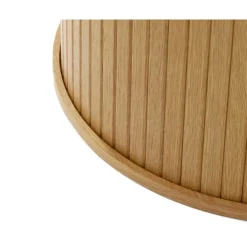 Giga Living Eettafel Rond Naturel - Uitschuifbaar - Ø120-167cm - Nola