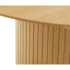 Giga Living Eettafel Rond Naturel - Uitschuifbaar - Ø120-167cm - Nola