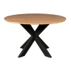 StarFurn Eettafel Rond Naturel Hout - 130x130x76cm - Madison