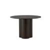 Ronde Eettafels-Fjôrd Eettafel Rond Walnoot 110cm - Fineer - Scandinavisch - Tafel Olivia