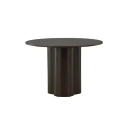 Ronde Eettafels-Fjôrd Eettafel Rond Walnoot 110cm - Fineer - Scandinavisch - Tafel Olivia