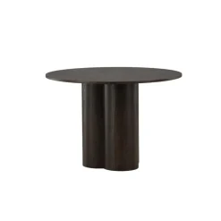 Ronde Eettafels-Fjôrd Eettafel Rond Walnoot 110cm - Fineer - Scandinavisch - Tafel Olivia