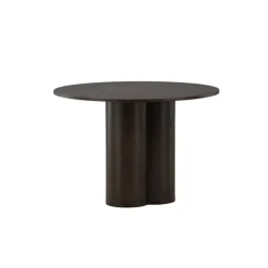 Ronde Eettafels-Fjôrd Eettafel Rond Walnoot 110cm - Fineer - Scandinavisch - Tafel Olivia