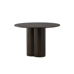 Ronde Eettafels-Fjôrd Eettafel Rond Walnoot 110cm - Fineer - Scandinavisch - Tafel Olivia