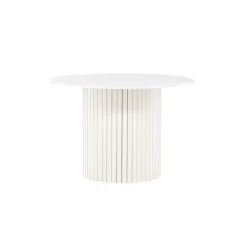 Fjôrd Eettafel Rond Wit 110cm - Fineer - Scandinavisch - Tafel Härön