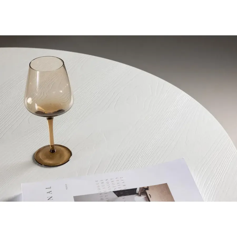 Fjôrd Eettafel Rond Wit 110cm - Fineer - Scandinavisch - Tafel Härön