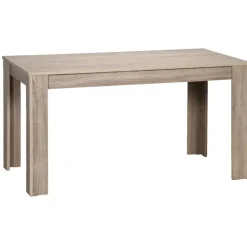 Rechthoekige Eettafels-Leen Bakker Eettafel Sepp - donker eiken - 75x120x80 cm