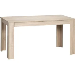 Leen Bakker Eettafel Sepp - eikenkleur - 75x120x80 cm