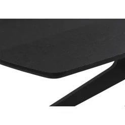 Leen Bakker Eettafel Suzanne - zwart - 200x90 cm