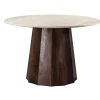 Ronde Eettafels-Giga Meubel Eettafel Travertin Ø150cm - Japandi Stijl - Tafel Lucio