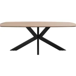Leen Bakker Eettafel Trevora ovaal - mangohout - 190x100 cm