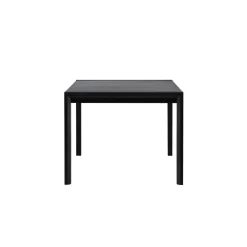 Fjôrd Eettafel Uitschuifbaar - Zwart Eikenhout - 170x95x75cm - Slider