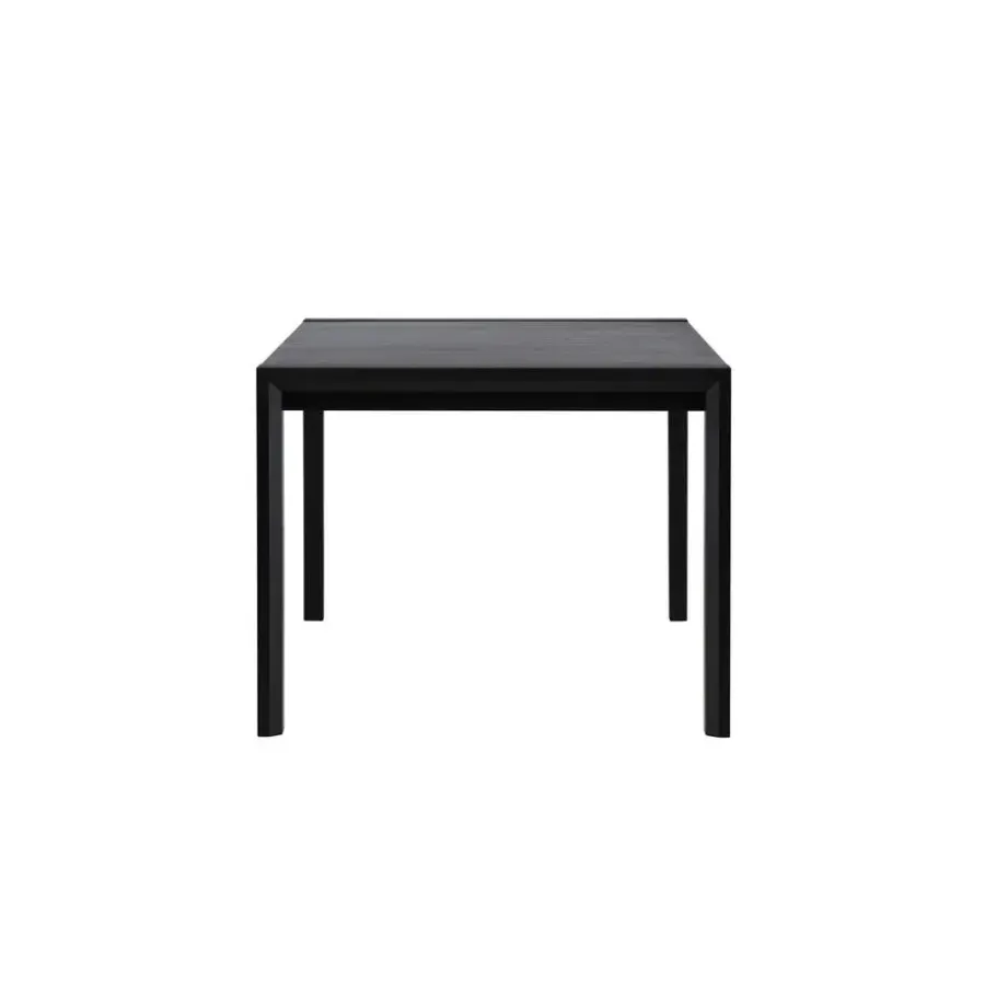 Fjôrd Eettafel Uitschuifbaar - Zwart Eikenhout - 170x95x75cm - Slider