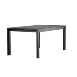 Fjôrd Eettafel Uitschuifbaar - Zwart Eikenhout - 170x95x75cm - Slider