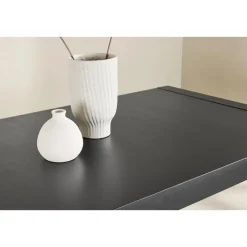Fjôrd Eettafel Uitschuifbaar - Zwart Eikenhout - 170x95x75cm - Slider