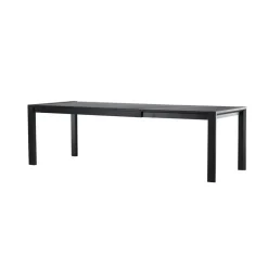 Fjôrd Eettafel Uitschuifbaar - Zwart Eikenhout - 170x95x75cm - Slider