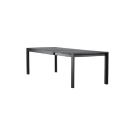 Fjôrd Eettafel Uitschuifbaar - Zwart Eikenhout - 170x95x75cm - Slider