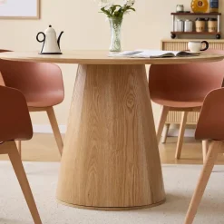 Houten Eettafels-Nordlys Eettafel voor 6 personen Rond Hout