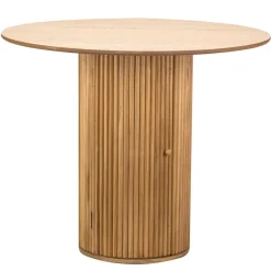 Houten Eettafels|Ronde Eettafels-Nordlys Eettafel voor 4 personen van massief grenen D90