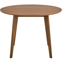 Ronde Eettafels-Giga Living Eettafel Walnoot Rond - 105x105x76cm - Levi
