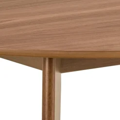 Ronde Eettafels-Giga Living Eettafel Walnoot Rond - 105x105x76cm - Levi