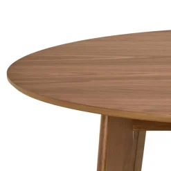 Ronde Eettafels-Giga Living Eettafel Walnoot Rond - 105x105x76cm - Levi