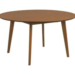 Ronde Eettafels-Giga Living Eettafel Walnoot Rond - 140x140x76cm - Levi