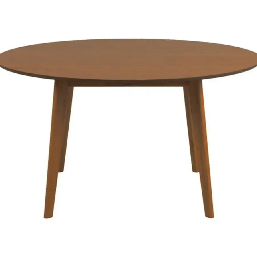 Ronde Eettafels-Giga Living Eettafel Walnoot Rond - 140x140x76cm - Levi