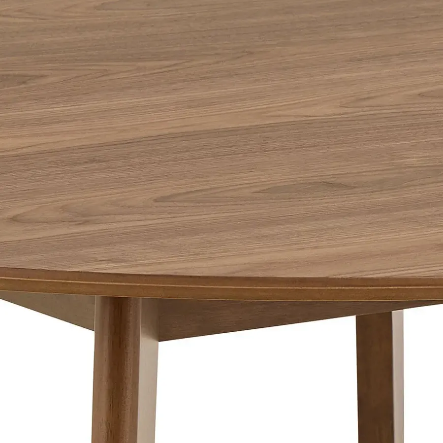 Ronde Eettafels-Giga Living Eettafel Walnoot Rond - 140x140x76cm - Levi