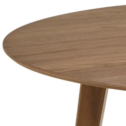 Ronde Eettafels-Giga Living Eettafel Walnoot Rond - 140x140x76cm - Levi