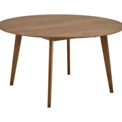 Ronde Eettafels-Giga Living Eettafel Walnoot Rond - 140x140x76cm - Levi