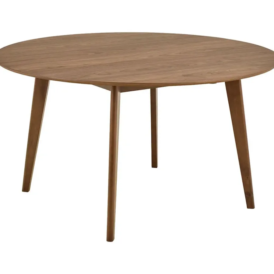 Ronde Eettafels-Giga Living Eettafel Walnoot Rond - 140x140x76cm - Levi