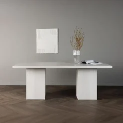 Fjôrd Eettafel Whitewash Hout - 200x90x75cm - Olga