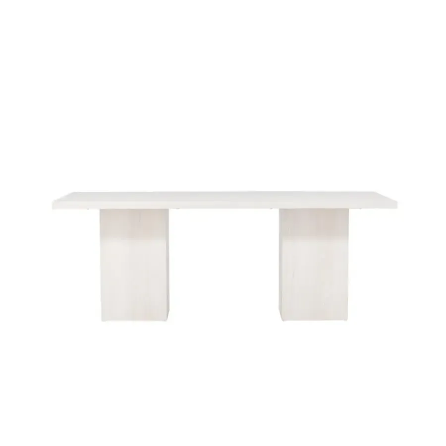 Fjôrd Eettafel Whitewash Hout - 200x90x75cm - Olga