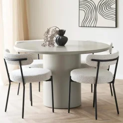Ronde Eettafels-House Nordic Eettafel Zand - Rond - 120x120x75cm - Nagano